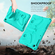 For Lenovo Tab M10 HD TB-328 10.1 Butterfly Bracket EVA Shockproof Tablet Case(Mint Green)