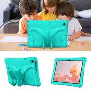 For Lenovo Tab M10 HD TB-328 10.1 Butterfly Bracket EVA Shockproof Tablet Case(Mint Green)