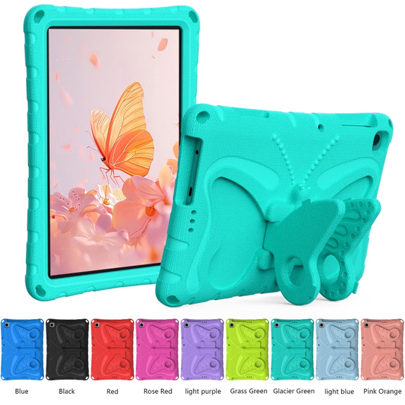 For Lenovo Tab M10 HD TB-328 10.1 Butterfly Bracket EVA Shockproof Tablet Case(Mint Green)