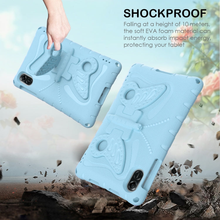 For Honor Pad X9 Butterfly Bracket EVA Shockproof Tablet Case(Light Blue)
