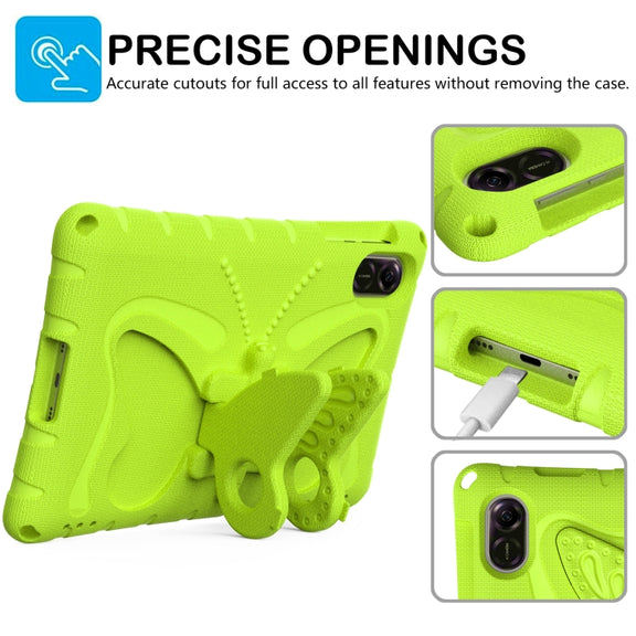 For Honor Pad X9 Butterfly Bracket EVA Shockproof Tablet Case(Grass Green)