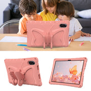 For Honor Pad X8 Pro 11.5 Butterfly Bracket EVA Shockproof Tablet Case(Pink Orange)