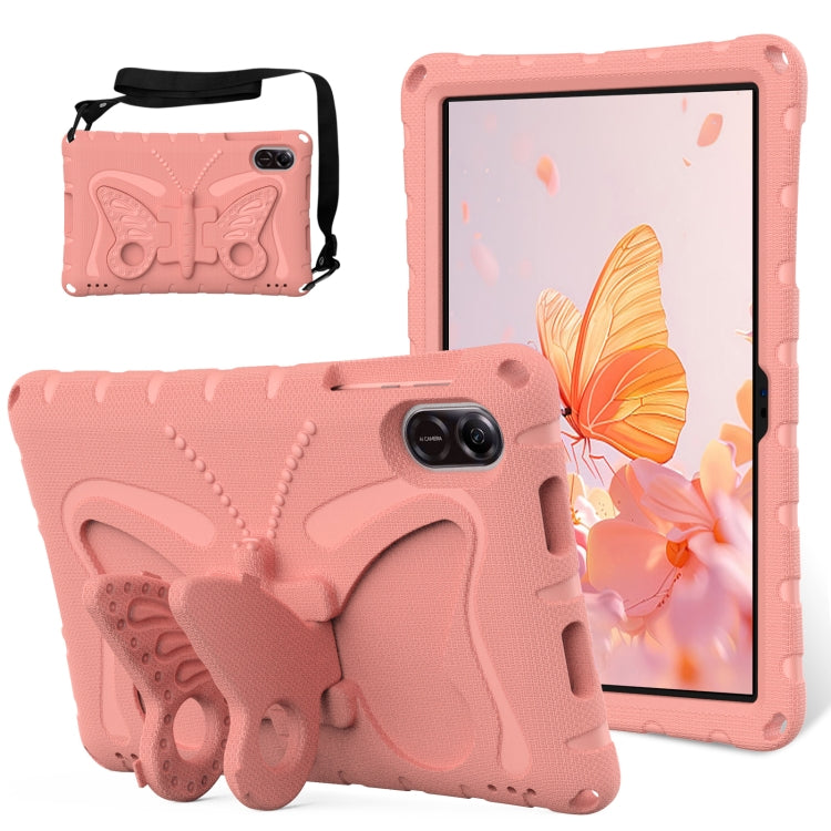 For Honor Pad X8 Pro 11.5 Butterfly Bracket EVA Shockproof Tablet Case(Pink Orange) - Honor by PMC TechLife | Online Shopping South Africa | PMC TechLife | Buy Now Pay Later Mobicred