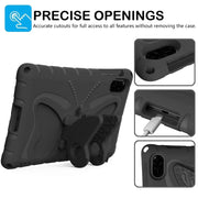 For Honor Pad X8 Pro 11.5 Butterfly Bracket EVA Shockproof Tablet Case(Black)