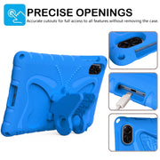 For Honor Pad X8 Pro 11.5 Butterfly Bracket EVA Shockproof Tablet Case(Blue)