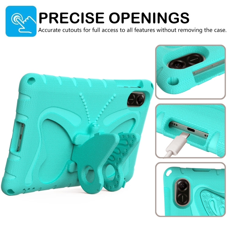 For Honor Pad X8 Pro 11.5 Butterfly Bracket EVA Shockproof Tablet Case(Mint Green)