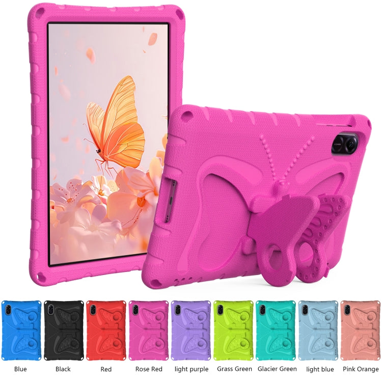 For Honor Pad X8 Pro 11.5 Butterfly Bracket EVA Shockproof Tablet Case(Rose Red) - Honor by PMC TechLife | Online Shopping South Africa | PMC TechLife | Buy Now Pay Later Mobicred
