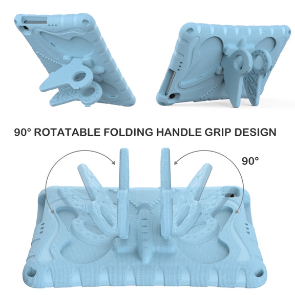 For Honor Pad X6 / Enjoy Tablet 2 Butterfly Bracket EVA Shockproof Tablet Case(Light Blue)