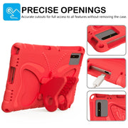 For Honor Tablet V7 11 2021 Butterfly Bracket EVA Shockproof Tablet Case(Red)