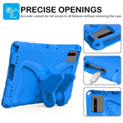 For Honor Tablet V7 11 2021 Butterfly Bracket EVA Shockproof Tablet Case(Blue)