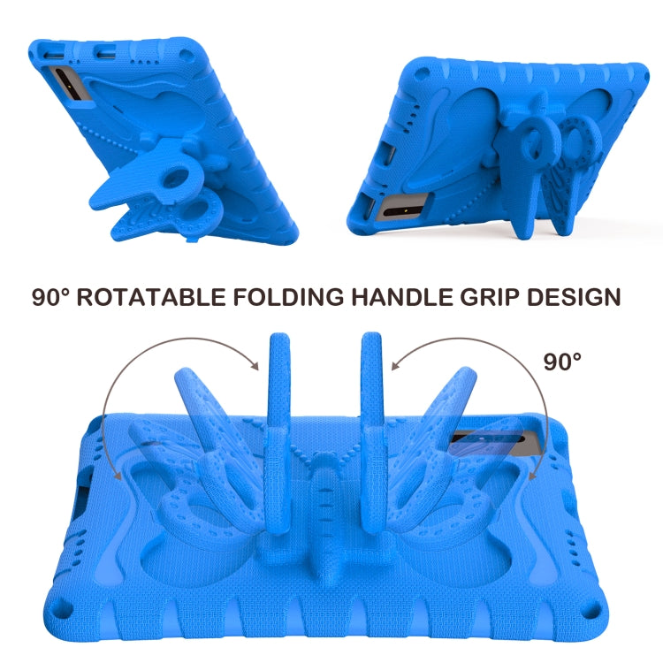For Honor Tablet V7 11 2021 Butterfly Bracket EVA Shockproof Tablet Case(Blue) - Honor by PMC TechLife | Online Shopping South Africa | PMC TechLife | Buy Now Pay Later Mobicred