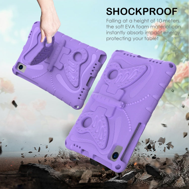 For Honor V6 10.4 2020 Butterfly Bracket EVA Shockproof Tablet Case(Light Purple)