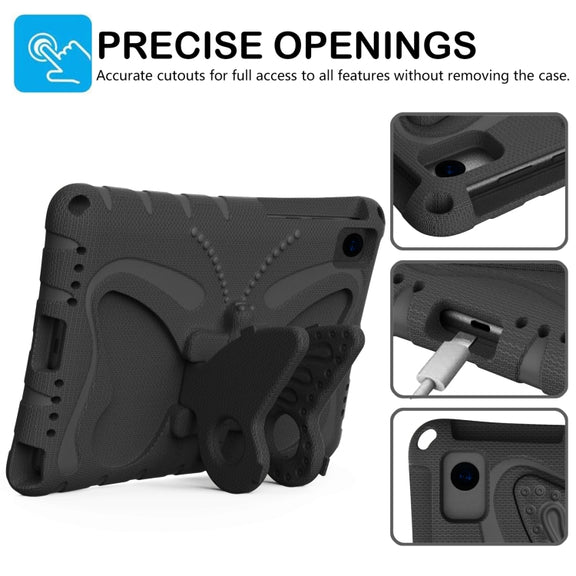 For Honor V6 10.4 2020 Butterfly Bracket EVA Shockproof Tablet Case(Black)