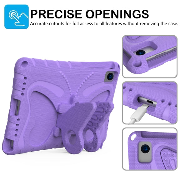 For Honor V6 10.4 2020 Butterfly Bracket EVA Shockproof Tablet Case(Light Blue)