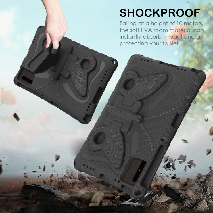For Huawei MatePad SE 11 2024 Butterfly Bracket EVA Shockproof Tablet Case(Black) - Huawei by PMC TechLife | Online Shopping South Africa | PMC TechLife | Buy Now Pay Later Mobicred