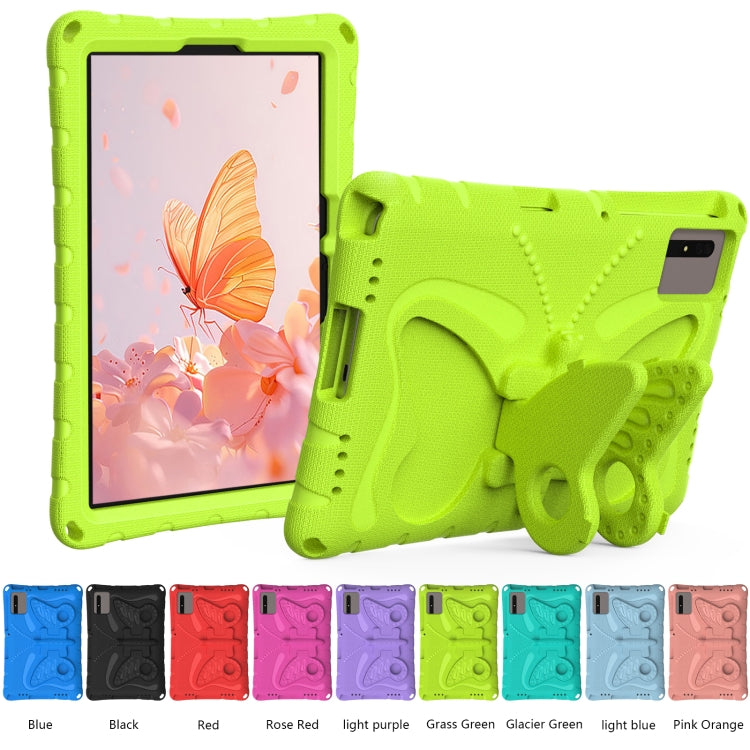 For Huawei MatePad SE 11 2024 Butterfly Bracket EVA Shockproof Tablet Case(Grass Green)