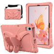 For Huawei MatePad SE 10.4 Butterfly Bracket EVA Shockproof Tablet Case(Pink Orange) - Huawei by PMC TechLife | Online Shopping South Africa | PMC TechLife | Buy Now Pay Later Mobicred