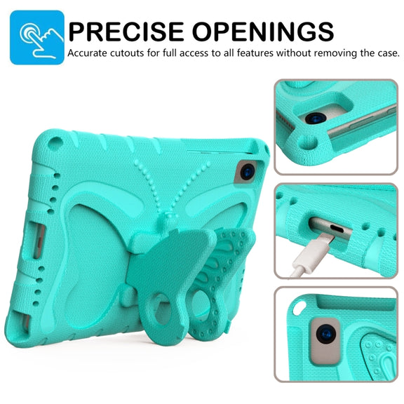 For Huawei MatePad SE 10.4 Butterfly Bracket EVA Shockproof Tablet Case(Mint Green)