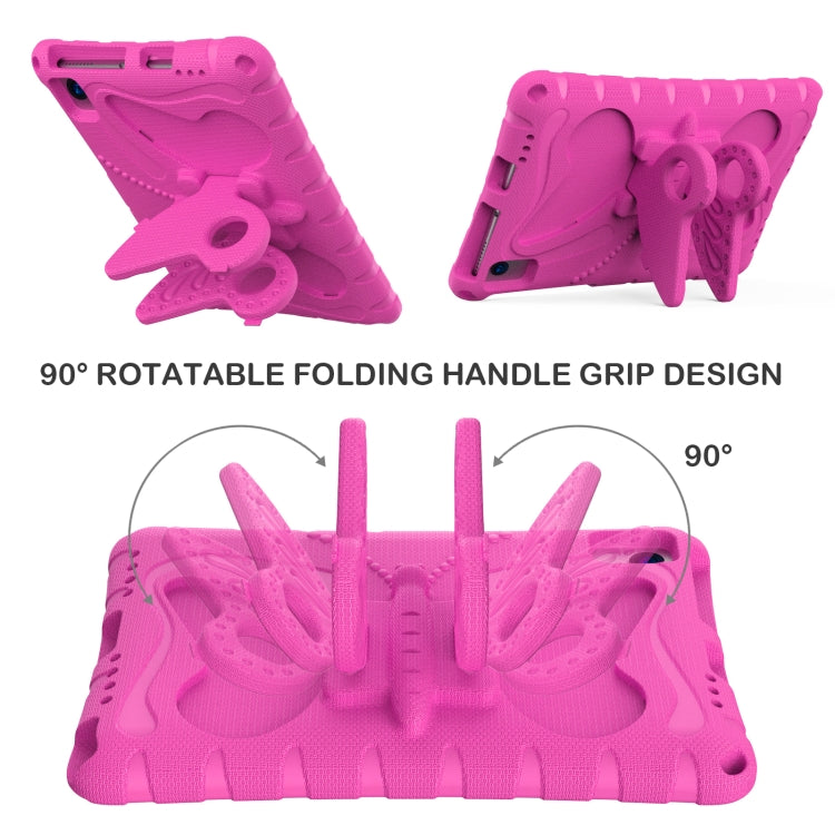 For Huawei MatePad SE 10.4 Butterfly Bracket EVA Shockproof Tablet Case(Rose Red) - Huawei by PMC TechLife | Online Shopping South Africa | PMC TechLife | Buy Now Pay Later Mobicred
