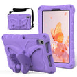 For TCL Tab 8 LE / WiFi 2023 Butterfly Bracket EVA Shockproof Tablet Case(Light Purple) - Others by PMC TechLife | Online Shopping South Africa | PMC TechLife | Buy Now Pay Later Mobicred
