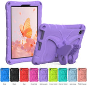 For TCL Tab 8 LE / WiFi 2023 Butterfly Bracket EVA Shockproof Tablet Case(Light Purple)