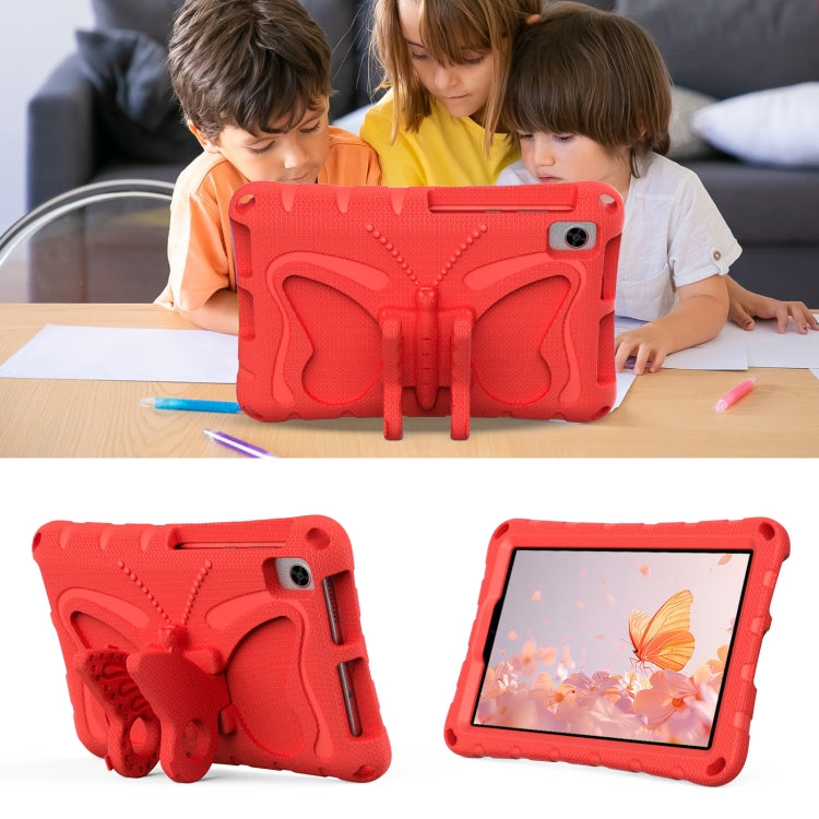 For TCL Tab 8 LE / WiFi 2023 Butterfly Bracket EVA Shockproof Tablet Case(Red) - Others by PMC TechLife | Online Shopping South Africa | PMC TechLife | Buy Now Pay Later Mobicred