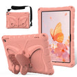 For Amazon Kindle Fire Max 11 2023 Butterfly Bracket EVA Shockproof Tablet Case(Pink Orange) - Amazon by PMC TechLife | Online Shopping South Africa | PMC TechLife | Buy Now Pay Later Mobicred