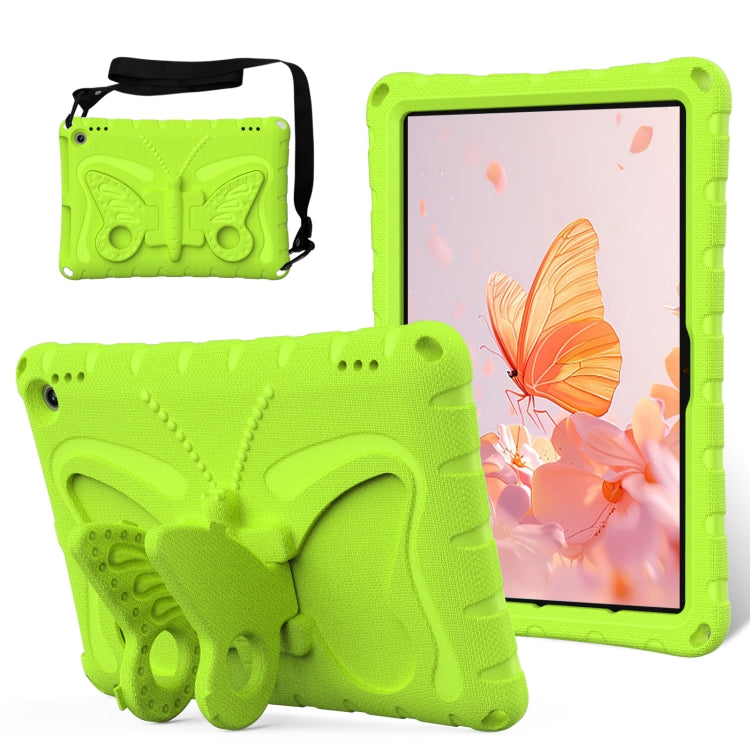 For Amazon Kindle Fire Max 11 2023 Butterfly Bracket EVA Shockproof Tablet Case(Grass Green) - Amazon by PMC TechLife | Online Shopping South Africa | PMC TechLife | Buy Now Pay Later Mobicred