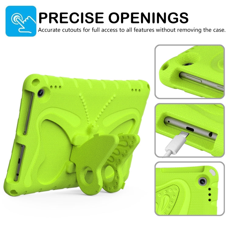For Amazon Kindle Fire Max 11 2023 Butterfly Bracket EVA Shockproof Tablet Case(Grass Green) - Amazon by PMC TechLife | Online Shopping South Africa | PMC TechLife | Buy Now Pay Later Mobicred