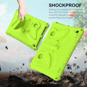 For Amazon Kindle Fire Max 11 2023 Butterfly Bracket EVA Shockproof Tablet Case(Grass Green)