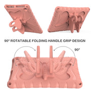 For Amazon Kindle Fire HD10 2021/2023 Butterfly Bracket EVA Shockproof Tablet Case(Pink Orange)