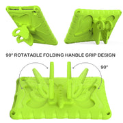 For Amazon Kindle Fire HD10 2021/2023 Butterfly Bracket EVA Shockproof Tablet Case(Grass Green)