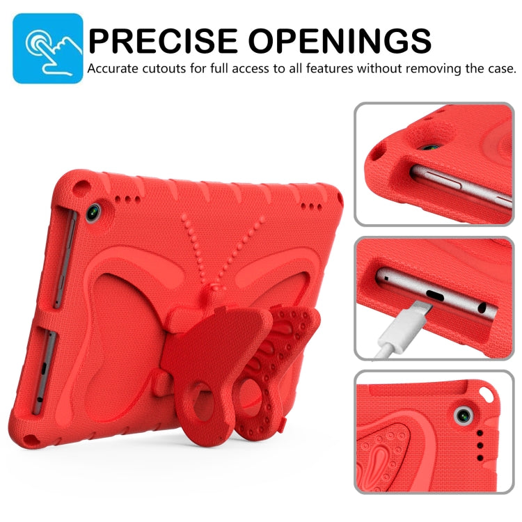 For Amazon Kindle Fire HD10 2021/2023 Butterfly Bracket EVA Shockproof Tablet Case(Red) - Amazon by PMC TechLife | Online Shopping South Africa | PMC TechLife | Buy Now Pay Later Mobicred