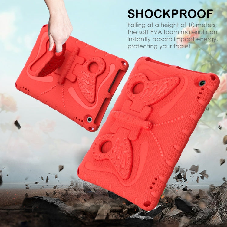 For Amazon Kindle Fire HD10 2021/2023 Butterfly Bracket EVA Shockproof Tablet Case(Red) - Amazon by PMC TechLife | Online Shopping South Africa | PMC TechLife | Buy Now Pay Later Mobicred