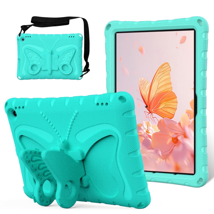 For Amazon Kindle Fire HD10 2021/2023 Butterfly Bracket EVA Shockproof Tablet Case(Mint Green) - free shipping - PMC TechLife - Order now!