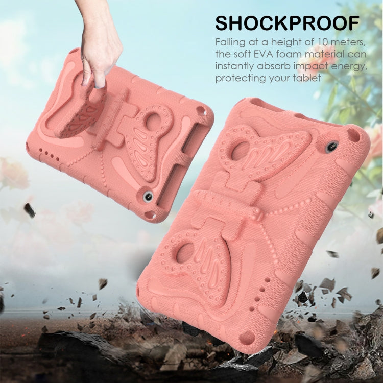 For Amazon Kindle Fire HD7 2022 Butterfly Bracket EVA Shockproof Tablet Case(Pink Orange) - Amazon by PMC TechLife | Online Shopping South Africa | PMC TechLife | Buy Now Pay Later Mobicred