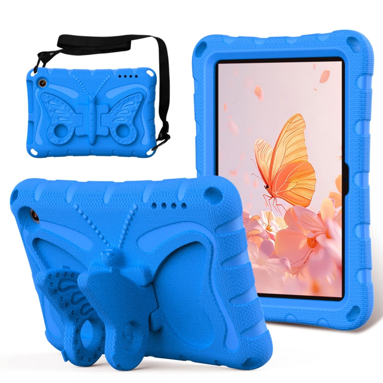 For Amazon Kindle Fire HD7 2022 Butterfly Bracket EVA Shockproof Tablet Case(Blue) - Amazon by PMC TechLife | Online Shopping South Africa | PMC TechLife | Buy Now Pay Later Mobicred
