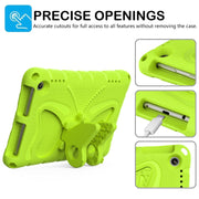 For Amazon Kindle Fire HD8 /8 Plus 2020/2022 Butterfly Bracket EVA Shockproof Tablet Case(Grass Green)