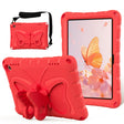 For Amazon Kindle Fire HD8 /8 Plus 2020/2022 Butterfly Bracket EVA Shockproof Tablet Case(Red) - Amazon by PMC TechLife | Online Shopping South Africa | PMC TechLife | Buy Now Pay Later Mobicred