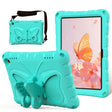 For Amazon Kindle Fire HD8 /8 Plus 2020/2022 Butterfly Bracket EVA Shockproof Tablet Case(Mint Green) - Amazon by PMC TechLife | Online Shopping South Africa | PMC TechLife | Buy Now Pay Later Mobicred