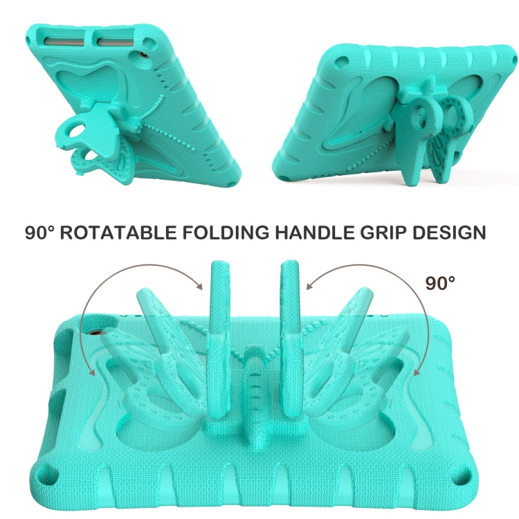 For Amazon Kindle Fire HD8 /8 Plus 2020/2022 Butterfly Bracket EVA Shockproof Tablet Case(Mint Green) - Amazon by PMC TechLife | Online Shopping South Africa | PMC TechLife | Buy Now Pay Later Mobicred