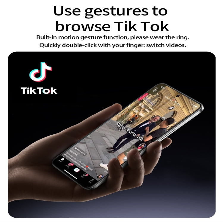 R9 SIZE 8 Smart Ring, Support Health Monitoring / Gesture Control / Somatosensory Games(Black) - Smart Rings / Smart Telephones by PMC TechLife | Online Shopping South Africa | PMC TechLife | Buy Now Pay Later Mobicred