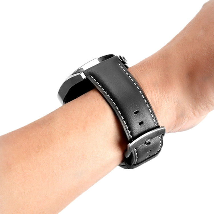 For Huawei Watch GT 5 Pro 46mm Silver Buckle Genuine Leather Watch Band(Gray) - free shipping - PMC TechLife - Order now!