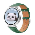 For Huawei Watch GT 5 41mm Women Silver Buckle Genuine Leather Watch Band(Green) - free shipping - PMC TechLife - Order now!