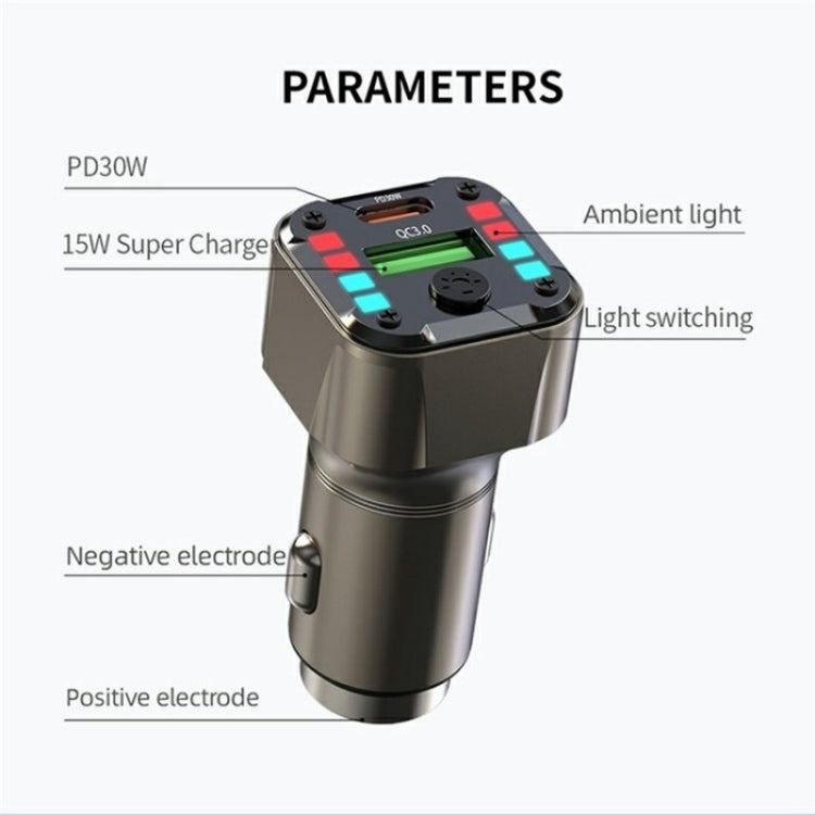 K24 Dual Ports Car Charging Adapter Car Charger PD 30W QC 3.0 Super Charger