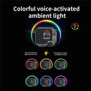 C68 Dual Port Bluetooth FM Transmitter PD 30W Car Charger Music Player Hands-Free Call