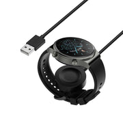 For Huawei Watch GT5 46mm USB Interface Split Type Smart Watch Charging Cable, Length: 1m(Black)