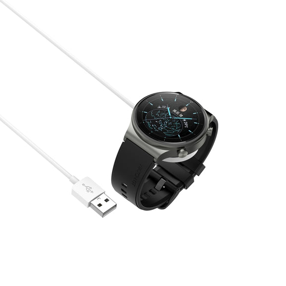 For Huawei Watch GT5 Pro 42mm USB Interface Integrated Smart Watch Charging Cable, Length: 1m(White)
