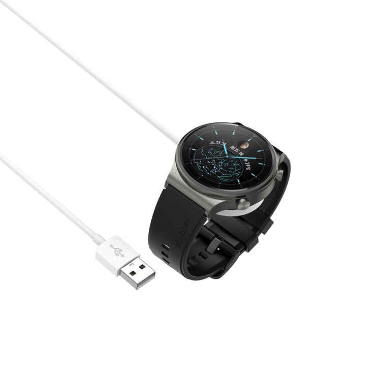 For Huawei Watch GT5 46mm USB Interface Integrated Smart Watch Charging Cable, Length: 1m(White)
