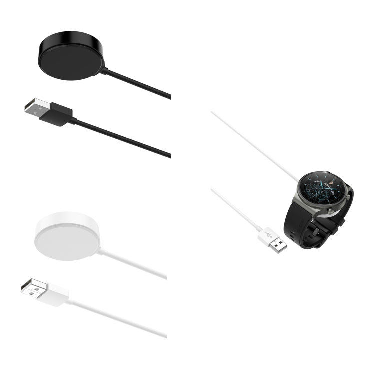 For Huawei Watch GT5 46mm USB Interface Integrated Smart Watch Charging Cable, Length: 1m(Black)